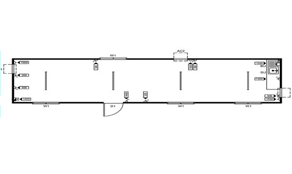 12m x 3m Lunchroom